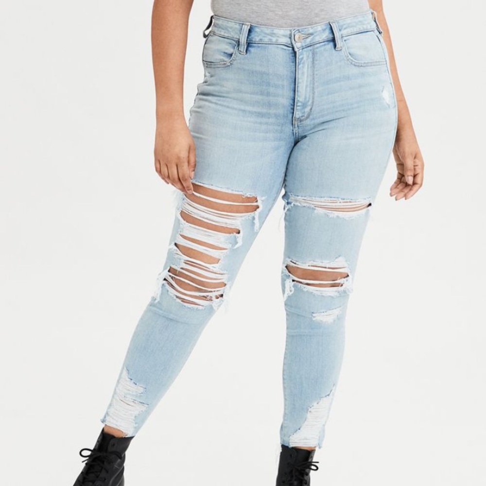 american eagle next level high waisted jeans